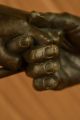Salvador Dali Große Skulptur Zeigt Zwei Händeschütteln Bronze Figur Statue Antike Bild 9