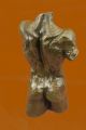Bronze Skulptur Nackter Mann Torso Modern Abstract Mid Century Hotcast Vitaleh Antike Bild 3