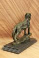 Art Deco Wolf Deutsch Shepard Bronze Sculpture Museum Quality Figurine Abbildung Antike Bild 3