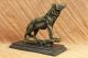 Art Deco Wolf Deutsch Shepard Bronze Sculpture Museum Quality Figurine Abbildung Antike Bild 5