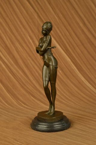 Bronze - Skulptur Patoue Dancer W /schlag Haltung Wachsausschmelzverfahren Bild