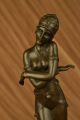Bronze - Skulptur Patoue Dancer W /schlag Haltung Wachsausschmelzverfahren Antike Bild 1