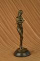 Bronze - Skulptur Patoue Dancer W /schlag Haltung Wachsausschmelzverfahren Antike Bild 2