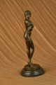 Bronze - Skulptur Patoue Dancer W /schlag Haltung Wachsausschmelzverfahren Antike Bild 5