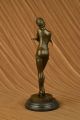 Bronze - Skulptur Patoue Dancer W /schlag Haltung Wachsausschmelzverfahren Antike Bild 7