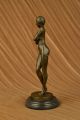 Bronze - Skulptur Patoue Dancer W /schlag Haltung Wachsausschmelzverfahren Antike Bild 8