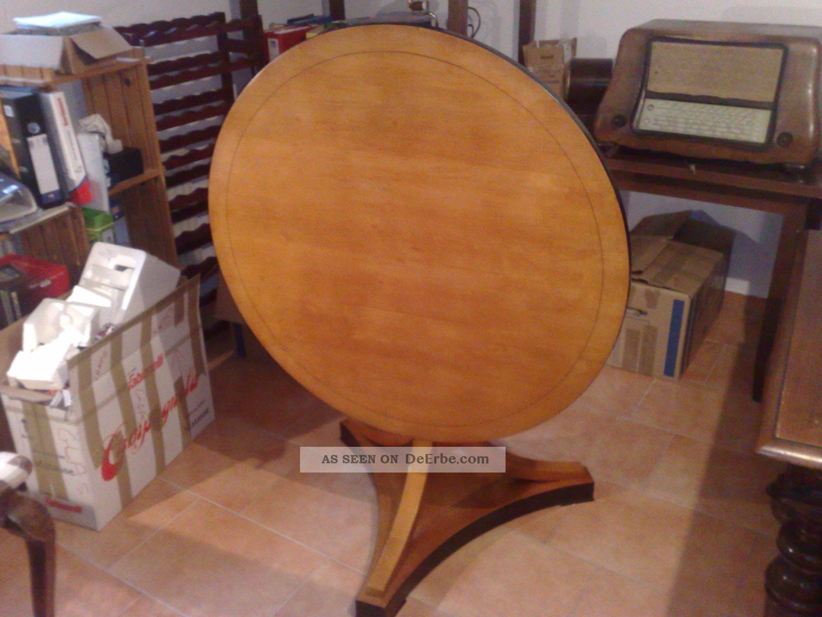 Biedermeier Runder Klapptisch