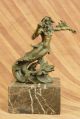 Bronze Skulptur Poseidon Oder Zeus Signiert - Kunst Figur Antike Bild 5