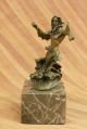 Bronze Skulptur Poseidon Oder Zeus Signiert - Kunst Figur Antike Bild 6