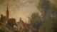 Sehr Grosses Ölgemälde,  138 Cm,  Ölbild Auf Holz,  Signiert,  Hafen Stadt Antike Bild 2