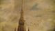 Sehr Grosses Ölgemälde,  138 Cm,  Ölbild Auf Holz,  Signiert,  Hafen Stadt Antike Bild 8