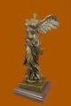 Bronze Marmor Dekofigur Statue Skulptur Geflügelte Nike Samothrake Louvre Paris Antike Bild 9