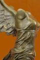 Bronze Marmor Dekofigur Statue Skulptur Geflügelte Nike Samothrake Louvre Paris Antike Bild 5