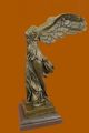 Bronze Marmor Dekofigur Statue Skulptur Geflügelte Nike Samothrake Louvre Paris Antike Bild 6