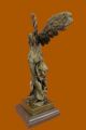 Bronze Marmor Dekofigur Statue Skulptur Geflügelte Nike Samothrake Louvre Paris Antike Bild 7