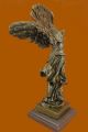 Bronze Marmor Dekofigur Statue Skulptur Geflügelte Nike Samothrake Louvre Paris Antike Bild 8