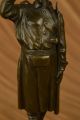 Bronze Marmor Statue Soldat Krieger Militärheld Art Deko Marmor Skulptur Antike Bild 11