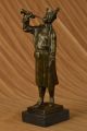 Bronze Marmor Statue Soldat Krieger Militärheld Art Deko Marmor Skulptur Antike Bild 3