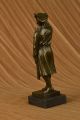 Bronze Marmor Statue Soldat Krieger Militärheld Art Deko Marmor Skulptur Antike Bild 5