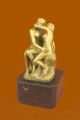 Bronze Skulptur Statue Figur Rodin Küssendes Liebespaar 100 Echt Bronze Antike Bild 1