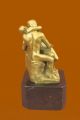Bronze Skulptur Statue Figur Rodin Küssendes Liebespaar 100 Echt Bronze Antike Bild 8