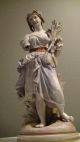 Alte Porzellan Figur Skulptur,  Handbemalt,  Antik,  Frau,  Griechische Göttin ? Antike Bild 2