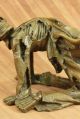 Unterzeichnete Orig.  Franz.  Gotische Nackte Nymphe Mit Skelett Bronze - Skulptur Antike Bild 11