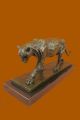 Figur Bronze Klassische Roaring LÖwe Und Mountain Von Henry Moore Antike Bild 3