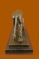 Figur Bronze Klassische Roaring LÖwe Und Mountain Von Henry Moore Antike Bild 6