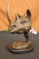 Figur Statue Weißes Nashorn Rhino Kunst Bronze Skulptur Dali Antike Bild 9