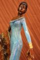 Farbe Bronze Patina Showgirl Modell Schauspielerin Broadway Statue Kunst Decko Antike Bild 5