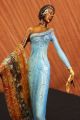 Farbe Bronze Patina Showgirl Modell Schauspielerin Broadway Statue Kunst Decko Antike Bild 8