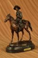 Amerikanische Statue Handfertigung Will Rogers Von C.  M.  Russell Western Figur Antike Bild 2