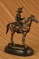 Amerikanische Statue Handfertigung Will Rogers Von C.  M.  Russell Western Figur Antike Bild 4