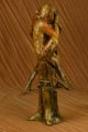 Bronze Skulptur Multi Farben Patina 3 Affen Art Deco Figur Statue Antike Bild 7