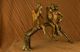 Bronze Skulptur Multi Farben Patina 3 Affen Art Deco Figur Statue Antike Bild 8