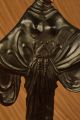 Bronze Skulptur Gegossen Art Nouveau Dekor Marmorsockel Figur Dekor Antike Bild 10