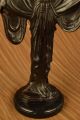 Bronze Skulptur Gegossen Art Nouveau Dekor Marmorsockel Figur Dekor Antike Bild 11