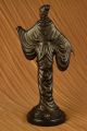 Bronze Skulptur Gegossen Art Nouveau Dekor Marmorsockel Figur Dekor Antike Bild 6