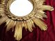 Barock Antik Wandspiegel Sonne In Gold 42x42 Cm Rund Runder Repro Spiegel Sun 13 Antike Bild 11