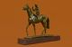 Jockey Pferderennen Pferde Kunst Hommage Bronze Marmor Statue Geschenk Antike Bild 1