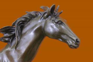 Extra Groß Mene Hengst Pferd Bauernhof Renn Bronze Skulptur Statue Figur Bild