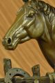 Figur Große - Liebevoll Pferd Mit Sattel Western Art Cowboy Antike Bild 9