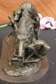 Unterzeichnet Bronze Marmor Wildschwein Hunde Zur Jagd Tier Sculpture Abbildung Antike Bild 9