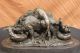 Unterzeichnet Bronze Marmor Wildschwein Hunde Zur Jagd Tier Sculpture Abbildung Antike Bild 11