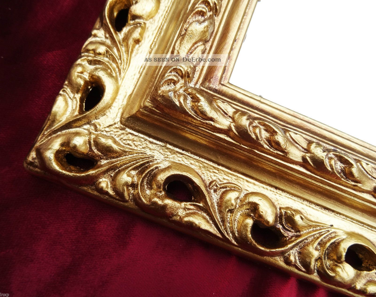 Wandspiegel 43x36 Spiegel BAROCK Rechteckig GOLD Bilderrahmen Arabesco 3 