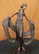 Bronze Skulptur Tänzerin Kunst Neuheit Bänder Heißguß Wachs Figur Antike Bild 1