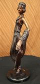Bronze Skulptur Tänzerin Kunst Neuheit Bänder Heißguß Wachs Figur Antike Bild 4