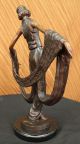 Bronze Skulptur Tänzerin Kunst Neuheit Bänder Heißguß Wachs Figur Antike Bild 7