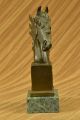 Bronze Skulptur Milo Büste Pferdekopf Art Deco Figur Antike Bild 4